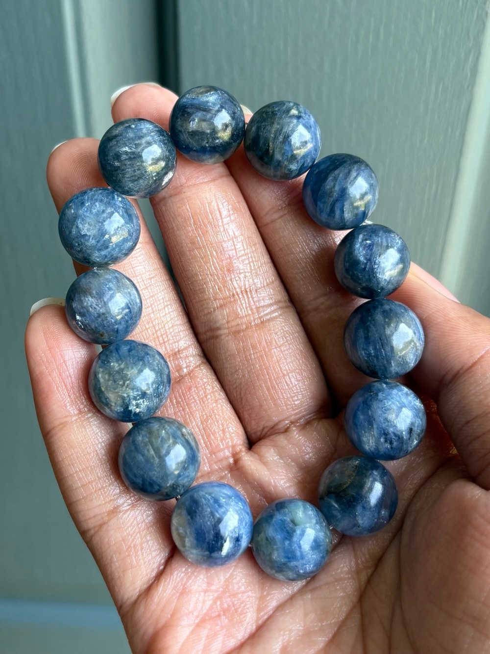 HQ Chunky Kyanite Crystal Bracelet 15.7mm